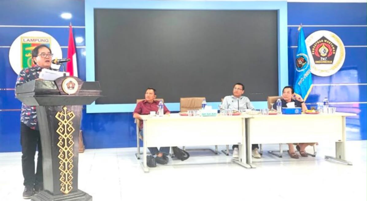 Pertemuan Pengurus PWI Pusat dengan Pengurus PWI Lampung, Sabtu, 20 Juni 2026 membahas berbagai persiapan untuk pelaksanaan HPN dan Porwanas 2027.