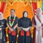 Ketua TP PKK Aceh Marlina Muzakir, usai menyambut kedatangan Kapolda Aceh yang baru Irjen Pol Ruddi Setiawan, beserta Ketua Bhayangkari Polda Aceh Sari Ruddi