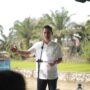 Sekretaris Daerah (Sekda) Aceh, M. Nasir mewakili Gubernur Aceh, H. Muzakir Manaf, meresmikan gerakan tanam padi perdana pasca bencana hidrometeorologi,di Desa Bukit Panjang, Kecamatan Karang Baru, Kabupaten Aceh Tamiang, Minggu, 05 Juli 2026.